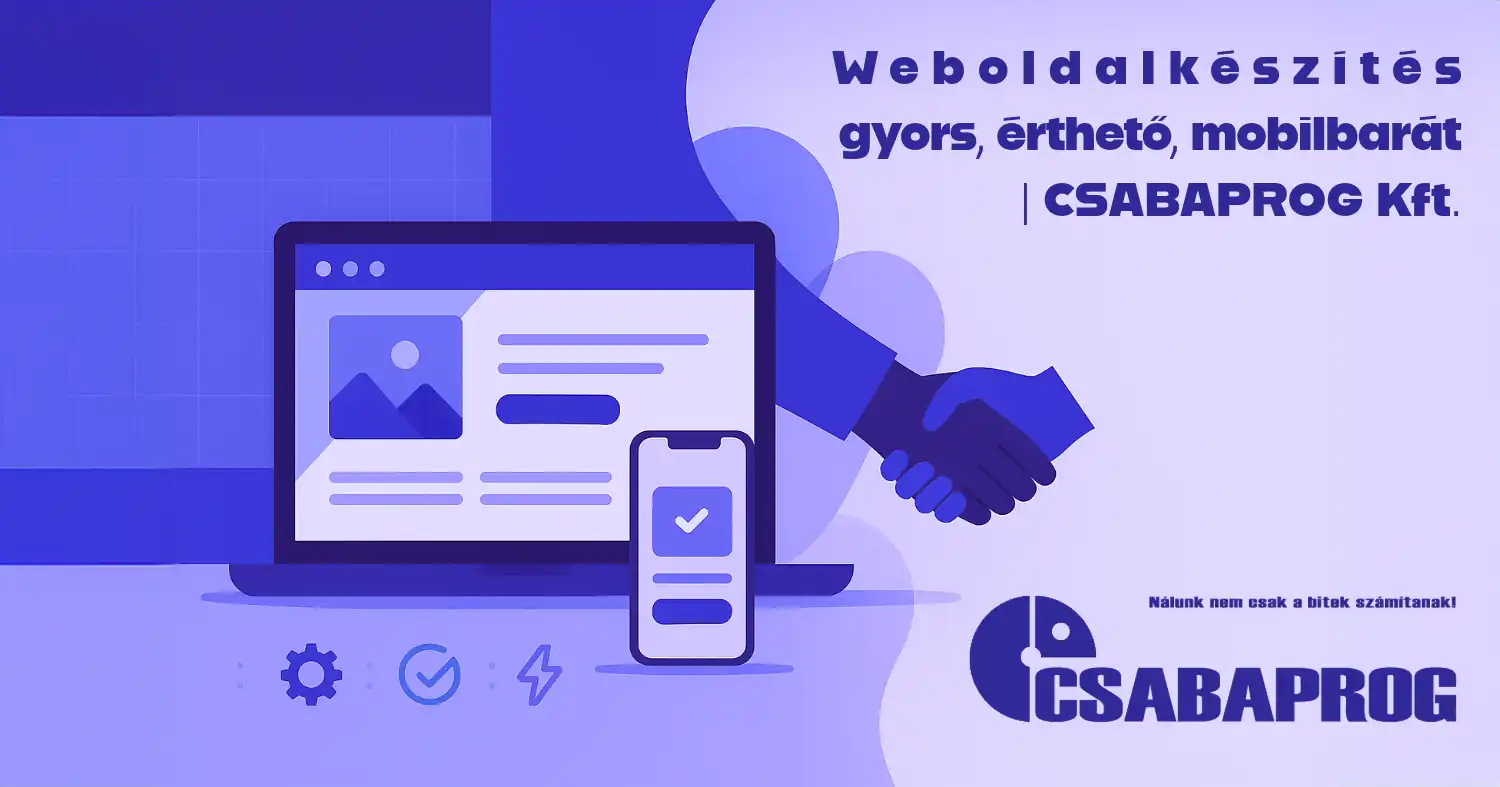 Weboldalkészítés - gyors, érthető, mobilbarát
